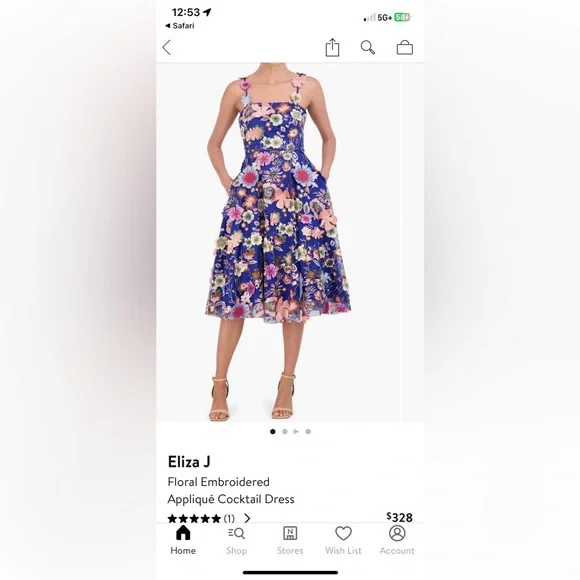 sachin and babi light blue dress Eliza J Pastel Floral Maxi Dress | New York City main image 0